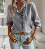 RL™ Dames Premium Ruffle Casual Shirt - Image 12
