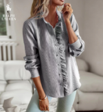 RL™ Dames Premium Ruffle Casual Shirt - Image 13